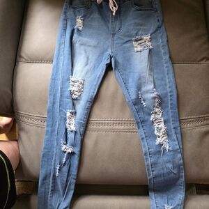 Effortlessly Cool Distressed Jeans - Size Medium